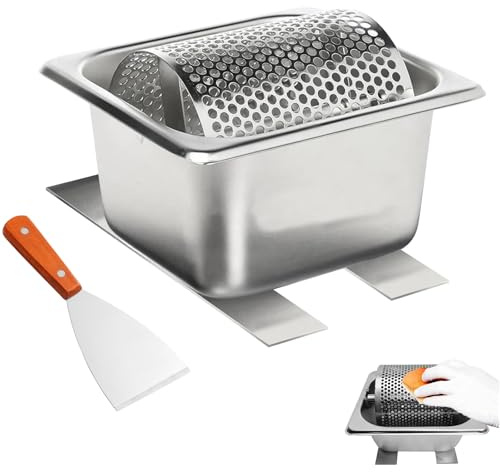 Edelstahl-Butterroller, 1L Butterroller-Gürtel mit Ständer, Butterroller-Werkzeug, Langlebiger Butterverteiler, Effizienter, Wiederverwendbarer, Praktischer, Gadget für Geschäft, Küche,Maisbrot,Steaks