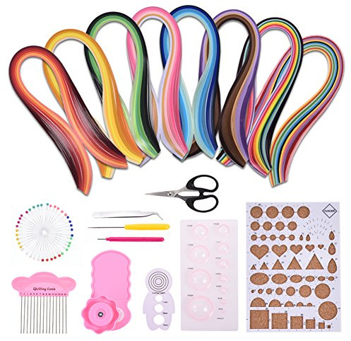 Yosoo 960 Streifen 3mm / 5mm Papier Quilling DIY Fertigkeit-Installationssatz-Brett-Form-Kräuselung-Kamm-Werkzeuge (Size : Paper Width: 3mm)