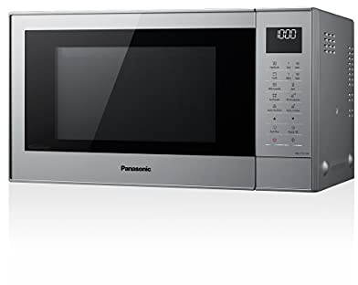 Panasonic NN-CT57JMGPG Mikrowelle (1000 Watt, mit Grill und Heißluft, Inverter Mikrowelle, 27 Liter, geringe Bautiefe) Silber