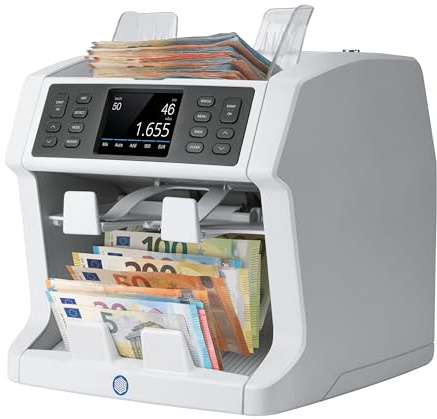 Safescan 2995-SX Geldzählmaschine, Wertzählung und Fitness-Sortierung von gemischten Banknoten - Banknotenzähler mit 7-facher Echtheitsprüfung - Geldzählmaschine mit ATM-Sortierfunktionen