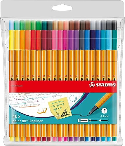 STABILO - Fineliner - point 88-40er Pack - 40 Farben