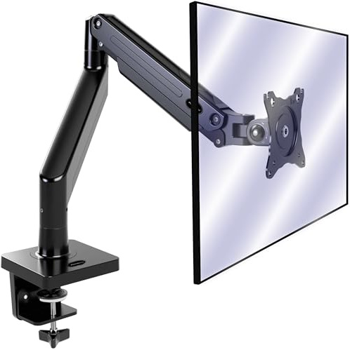 Invision Monitorarm Halterung fur Monitore von 24-40 VESA 75/100mm ergonomisch höhenverstellbare Schreibtischklemme 2-15 kg (MX450)