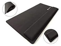 SANDBERG Desk Pad Pro XXL Tastatur- und Mauspad mit Handgelenkpolster Schwarz