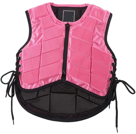 SPYMINNPOO Kinder-Reitweste, Professionelle Unisex-Reitweste, Eva-gepolsterte Sicherheits-Reitschutzausrüstung, Körperschutz für Mädchen und Jungen (CS)