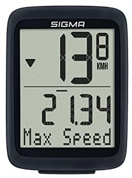 SIGMA BC 10.0 WR | kabelgebundener Fahrradcomputer mit 10 Funktionen | Bike Computer mit Kabel | leicht bedienbar mit großen Tasten & Einer übersichtlichen Darstellung