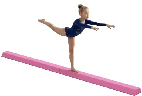 SPORTNOW 236 cm Klappbarer Schwebebalken für Kinder ab 3 Jahre 80kg | Tragbar Turnbalken, Rutschfest Balance Beam, Turn- und Balancierbalken, Indoor & Outdoor