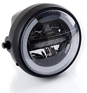 Puig 1944N LED-Scheinwerfer für Motorräder mit hoher Lichtleistung und effizientem Design zur Verbesserung von Sichtbarkeit und Sicherheit, Schwarz