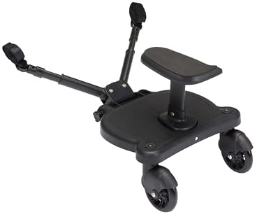 Fillikid Basic Buggy Board Exclusiv, Filliboard Mitfahrbrett nutzbar von 2-5 Jahre, Rollbrett Universell für alle gängigen Kinderwagen & Buggy, Kiddyboard mit abnehmbaren Sitz