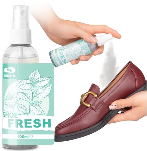SULPO Schuhdeo – Desinfektionsspray für Schuhe, effektiver Geruchsentferner & Schuh-Deo für Frische, Hygiene & saubere Schuhe – gegen Schweißgeruch & Bakterien – 100 ml – 1 Stück