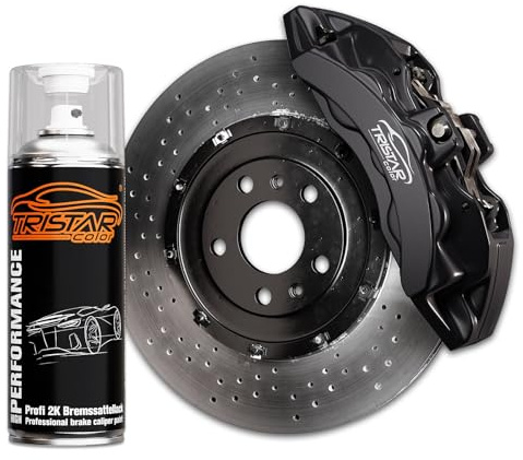 2K Bremssattellack Spraydose 400 ml Devil Black | Sprühdose, Spritzlack, Sprühlack, schnell trocknend, temperaturbeständig bis 450°C, benzinresistent, Made in Germany