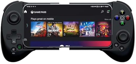 ShanWan Handy Controller für Android/iOS/iPhone15, Controller Smartphone mit Einstellbarer Joystick, Mobile Gaming für PS Remote Play Xbox Cloud Steam Link GeForce NOW Usw