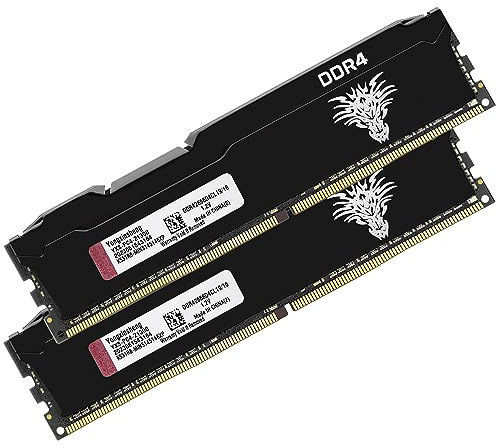Yongxinsheng DDR4 2666MHz 32GB Kit (16GBx2) Desktop RAM PC4-21300 UDIMM Non-ECC Unbuffered 1.2V 288-Pin CL19 PC Computer Memory Upgrade Module Arbeitsspeicher