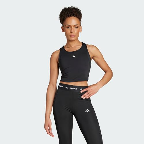 Adidas Damen Techfit Cropped Training Tank Top