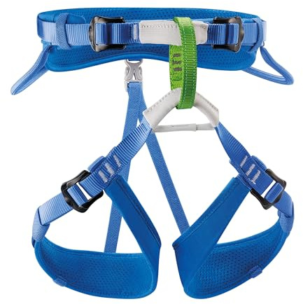 PETZL - mitwachsender Sitzgurt MACCHU - Kind, Blau, Einheitsgröße