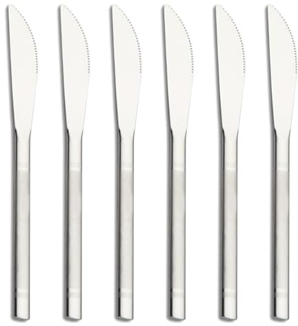 VANRA Kleines Dessertmesser-Set aus Edelstahl, für Kinder, Essmesser, Vorspeisen, Obst, Snacks, Serviermesser, Mini-Besteck-Set, Besteck-Set, Besteck, 14,5 cm