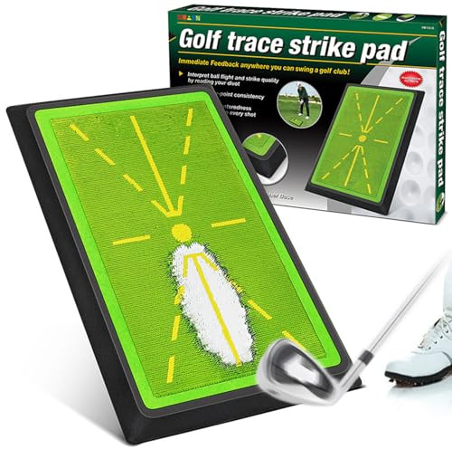 Hirabbi Golf-Schwingmatte – Sofortige Rückkehr | Indoor/Outdoor Trainingsmatte | rutschfeste Unterseite, langlebiger Samt