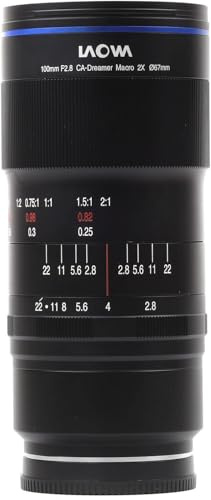 Laowa 100mm f/2.8 2X Ultra Macro APO SLR Makro-Objektiv Schwarz – Linsen und Filter (SLR, 12/10, Makro-Objektiv, 0,247 m, Sony E, Vollrahmen)
