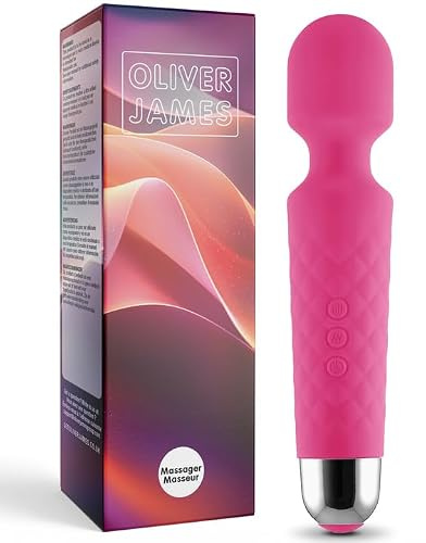 Oliver James Vibrator für Frauen – 20 Modi 8 Geschwindigkeiten (Rosa) | Diskretes Sexspielzeug Vibrierender Dildo | 6 Std. Akku, wasserdicht, USB-aufladbarer G-Punkt-Vibrator für tiefes Vergnügen