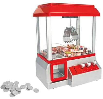 ColdShine Candy Grabber Süßigkeitenautomat Machine Dispenser Machine Spiel Candy Clip und Dispenser Grab Hand Slot Machine