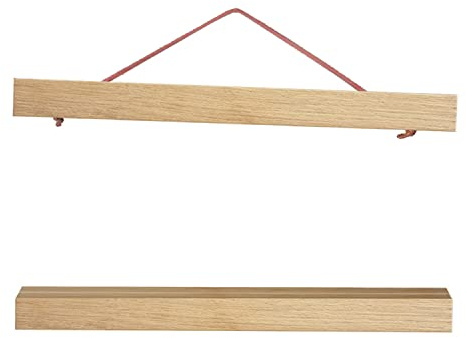 artissimo PE6352-PL Magnetische Posterschiene 70 cm aus echtem Eichenholz für DIN A1 oder Poster bis 70x100 cm, magnetische Posterleiste, Holz Posterhalter, Bildhalter