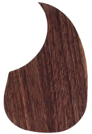 Universal Akustikgitarren Schlagbrett, PVC Selbstklebend Schlagbretter | Komma Geformt Gitarren Pickguard Schutz für Folkgitarre Ersatzteil, Dunkelbraun