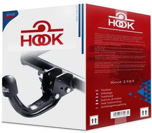 Hook starre AHK Anhängerkupplung kompatibel mit Mazda CX-5 I 04.2012-2017 + universell Elektrosatz 7-polig