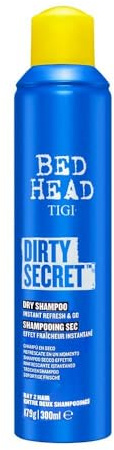 Bed Head by TIGI Dirty Secret Trockenshampoo, 300 ml | Sofort-Auffrischung absorbiert Fett & Öl für volleres, sauberer aussehendes Haar