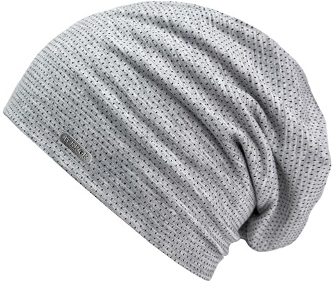WEROR Beanie Damen Herren weiche und leichte Longbeanie Mütze Slouch Jersey | weiche und bequeme Strickmütze, Übergangsmütze, Sommermütze, Freizeitmütze, Metalllogo, Frühling, Sommer, Herbst und Winter