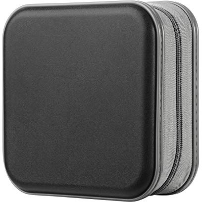 alavisxf xx CD Tasche, 48 DVD Tasche Hartplastik CD Taschen Aufbewahrung Schutzhülle DVD Lagerung CD Tasche für Kinder Auto (Schwarz48, 48 Kapazität)