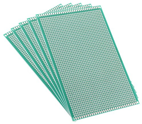 sourcing map 5 Stk 10x15cm Einseitige Universal Leiterplatte | Leiterplatten Lochrasterplatine PCB Platine für DIY Löten