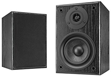 Dual LS 100 Aktivlautsprecher Set – 2-Wege Regallautsprecher im Holzgehäuse, integrierter Verstärker 2×10 W Sinus, AUX & Phono (Cinch), abnehmbare Stofffront