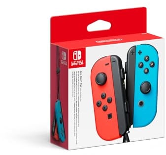 Nintendo 2 Joy-Con-Bedienelemente für Nintendo Schalter Rot Und Neon-Blau