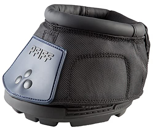 PFIFF 102855 Pferde Hufschuh Behandlungsschuh, 2 Stück, Schwarz-Blau Gr. 5