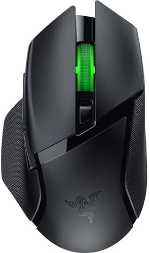 Razer Basilisk V3 X HyperSpeed - Kabellose Gaming-Maus (Ikonische Ergonomische Form mit 9 Anpassbaren Bedienelementen, HyperSpeed Wireless, 5G Advanced 18K Optical Sensor, Chroma RGB) Schwarz