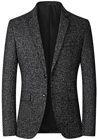 Sakko Herren, Jackett Herren Sportlich, Leinensakkos Mit Knopfleiste Vorne Anzugjacke Klassisch British Baumwolle Herrenblazer Casual Anzugsakko Atmungsaktiv Sportsakko Regular Fit Für Hochzeit Party