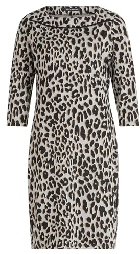 Betty Barclay Damen Businesskleid Knielang 44, Grau/Schwarz