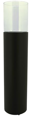 KUHEIGA Windlichtsäule mit Glas schwarz