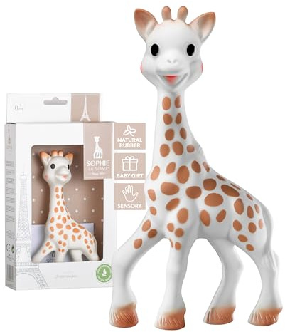 Sophie la Girafe – Es-war-einmal-Box – Ab der Geburt – 100% Naturkautschuk | Pfeife, Multi-Texturen & Hevea-Duft | Weckt alle 5 Sinne | Geschenk Geburt Mädchen Junge