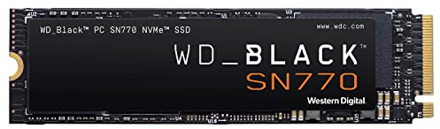 WD_BLACK SN770 NVMe SSD 2 TB (High-Performance, Gaming, PCIe Gen4, M.2 2280, Lesen 5.150 MB/s, Schreiben 4.850 MB/s) Schwarz