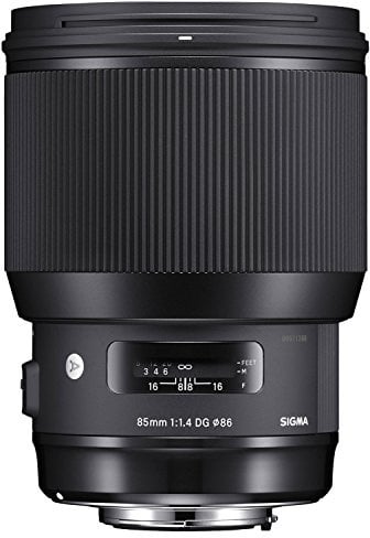 Sigma 85mm f/1.4 DG HSM Art Objektiv für Nikon F-Mount Vollformat Schwarz