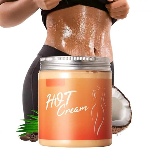 Firming Hot Cream, Straffende Wärmecreme, Natürliche Anti-Cellulite-Pflege, Feuchtigkeitsspendende Körpercreme für Bauch, Beine, Arme & Po, Für ein gepflegtes Hautgefühl