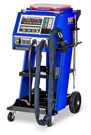 MSW Spotter Ausbeulspotter Punktschweißgerät Dellenlifter S-Spotter 5000 (400 V, 5000 A, Schweißdauer 0,01–999 s, Digitales Display)