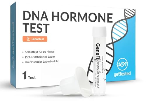 GetTested DNA-Hormon-Gesundheitskit, Hormontest für Frauen und Männer, Speichel-DNA-Analyse von T3, T4-Schilddrüse, TSH, Testosteron, FSH für zu Hause mit personalisierten Wellness-Einblicken
