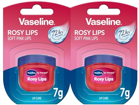 Vaseline Lip Therapy Rosy | Nährender Lippenbalsam für optimale Feuchtigkeitsversorgung | Doppelpack (Rosy (2 Stück)