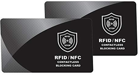 SmartProduct RFID Blocker Karte - NFC Schutzkarte - Störsender - Kreditkarten Schutz - Blockierkarten für Geldbörse, Cliphalter, Reisepass, nie Wieder einzelne Schützhullen