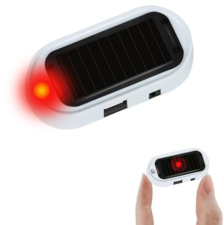 Solar Auto Alarmanlage Anti-Diebstahl Blinklampe - Dummy-Alarm-System mit blinkender roter LED