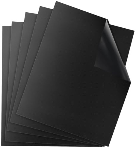 DIKER Grillmatte für Gasgrill (5er Set) 50x40cm, BBQ Grillmatte, Backpapier Wiederverwendbar, Grillmatten für Gasgrill und Holzkohle, Elektronischen Grill, Perfekte Alternative zur Grillplatte
