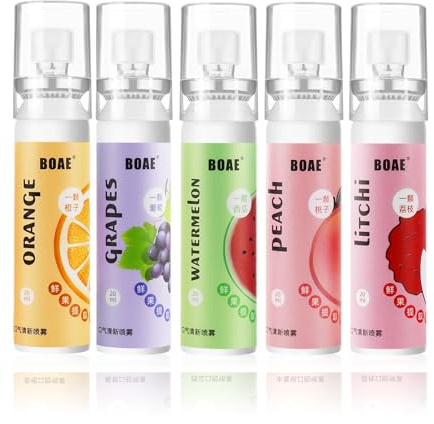 Mundspray Mit Fruchtgeschmack,5 Stück 20 ml Atemerfrischer Mundspray,Gegen Mundgeruch Tragbares Spray,für Frischen Atem,Gegen Mundgeruch