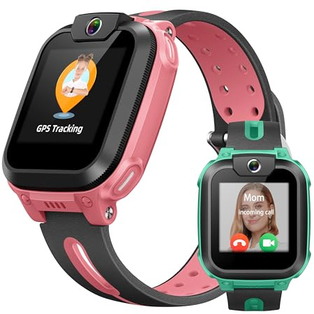 imoo Z1 Smartwatch Kinder, Videoanruf, GPS, SIM, SOS, IPX8, Sicheres System | HD-Videoanruf, VoLTE, Chat, SIM-Slot, GPS-Ortung, SOS-Notruf , IPX8 Wasserdicht, Kamera, Schulmodus, Sicheres System
