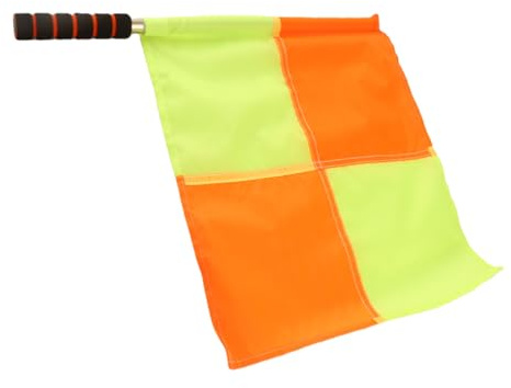 Akozon Fußball Schiedsrichter Flaggen, 2PCS Schiedsrichter Linienrichter Flagge mit Linienrichter Flagge Spiel Fußball Fußball Hockey Training Feree Fußball Uk Aufbewahrung Tasche für